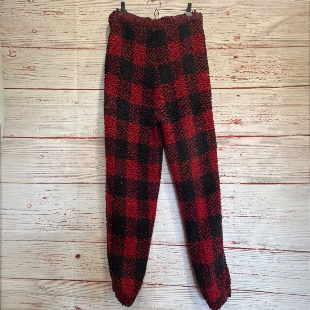 NWT Skims Cozy Joggers in Brick Buffalo Check Sz S/M - Picture 10 of 16